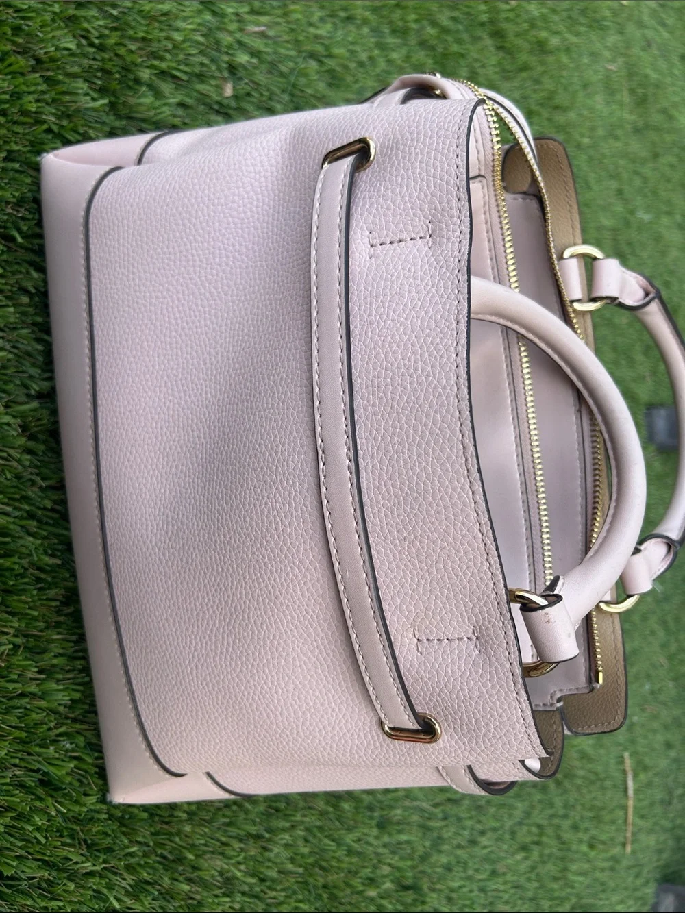 Michael Kors Blush Pink Satchel with Gold Hardware